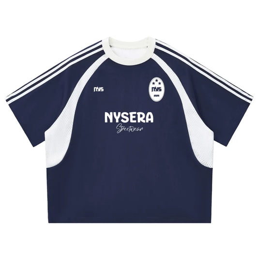 Offset Mesh Jersey Royal Blue
